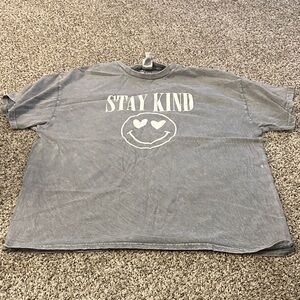 Stay Kind Women's Gray Short Sleeve Tee